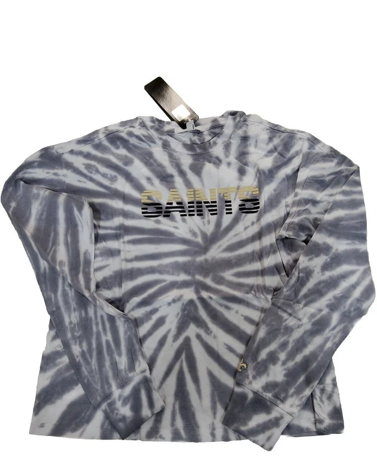 NFL New Orleans Saints Mujer Tie Dye Manga Larga M Foto 1 de 1