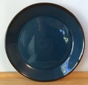 Gabriel Blue Brown Dessert Bread Side Plate M175 Sweden 6” Rare Smooth Shiny - Picture 1 of 9
