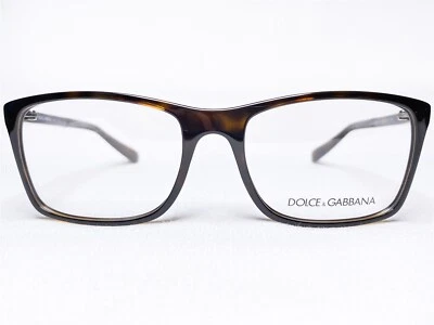 NUEVO Dolce & Gabbana DG5004 502 Hombres Habana Rectángulo Anteojos Marcos 55/17~135 Foto 1 de 4