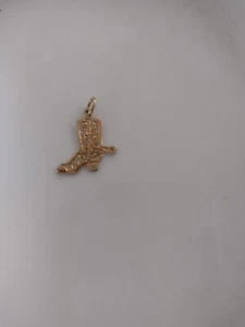 Ciondolo hip hop anni 90 ORO Bond nuovo vecchio stock stivali cowboy - Foto 1 di 1