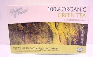 100 bolsas de té verde chino 100 % orgánico Prince of Peace USDA - Imagen 1 de 7
