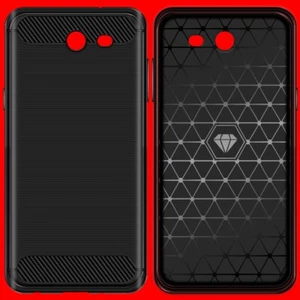 Stoßdämpfende Kohlefaser Slim TPU Hülle für Samsung Galaxy J3 2017 SM-J327U - Bild 1 von 1