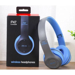 Bezprzewodowe słuchawki sportowe Bluetooth z hałasem nauszne składane słuchawki prezent - Zdjęcie 1 z 12