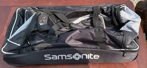 Samsonite 29” Drop Bottom Wheeled River Rock Black Duffel Bag - Picture 1 of 6