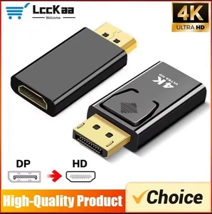 Display Port To HDMI Adapter Converter For 4K HD 1080P HDTV PC DP TO HDMI COVERT - Picture 1 of 7