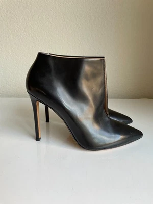 Pour La Victoire Botas Botines Cuero Negro Tacón Punta Talla 6 Foto 1 de 4