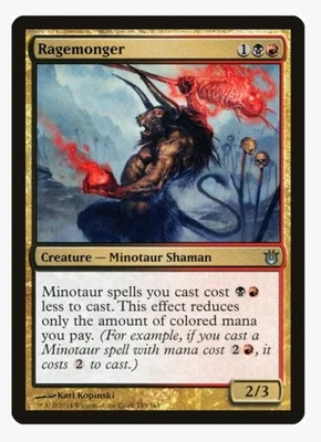 Ragemonger | MTG BNG | Minotaur Tribal Rakdos Lord Ramp EDH | LP - Image 1 of 3