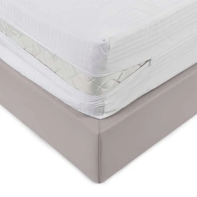 Fodera coprimaterasso con zip in Cotone fasciato - dimensioni varie AB304 - Bild 1 von 4