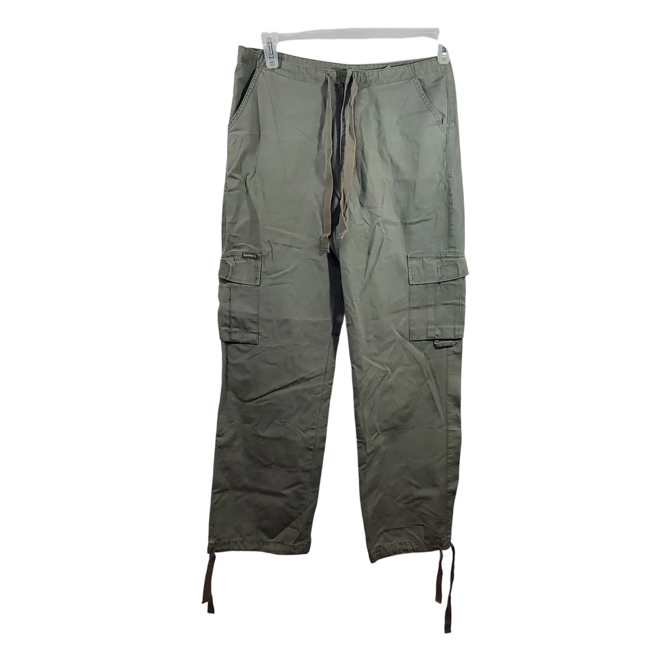 Unionbay Women's Olive Green Cargo Pants Drawstring Waist Size 16 - Image 1 of 4