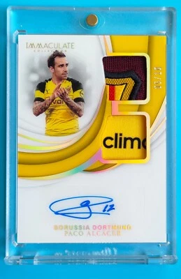 2018-19 Immaculate Soccer Paco Alcacer Dual Patch Auto 5/10 Match-Worn - Image 1 of 2