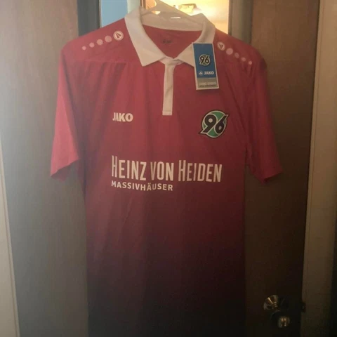 JAKO Hannover 96 Home Soccer Jersey 2017/2018 Bundesliga Men’s Size Large NWT! Cover