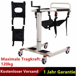 ✅Transferhilfe Patientenlift Manual Liftstuhl für Bett Toilette Dusche 120kg - Bild 1 von 15