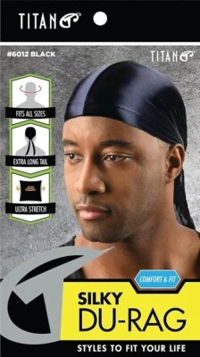 Gorra sedosa Durag Wave para 360 ondas - Envoltura de cabeza de terciopelo unisex - Ajustable Foto 1 de 4