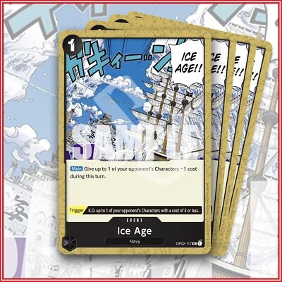 ONE PIECE TCG: Ice Age ST19 OP02-117 x4 UC Uncommon BLACK Smoker Starter Deck - Image 1 of 2