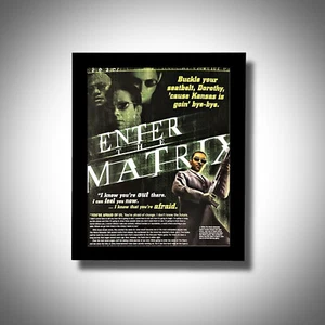 2003 Enter The Matrix Spiel Gerahmte Promo Werbung/Poster Kunstdruck PlayStation PS2 - Bild 1 von 4