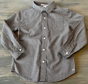 Camisa abotonada 2011 Janie and Jack Montana Sky Gingham Check 4 años oso pardo - Imagen 1 de 7
