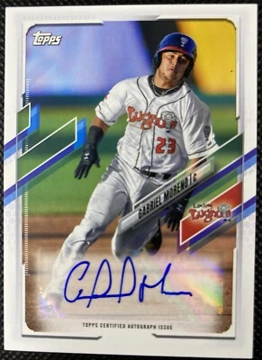 2021 Topps Pro Debut Gabriel Moreno Rookie Autograph Auto #PD-111 Lugnuts - Image 1 of 2
