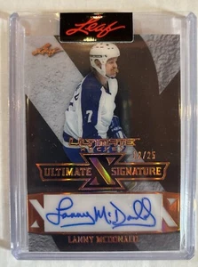 2023 Leaf Ultimate LANNY MCDONALD X Signature Auto #12/25!!! - Picture 1 of 2