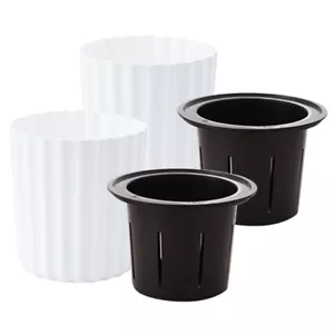 2Pcs Flowers Planter Indoor Plants Self Watering Pot Decorate Plant - Picture 1 of 12