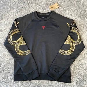 Nike Kobe Year Of Mamba Therma-Fit Crewneck SZ Medium Men Black Gold HQ4697-010 - Picture 1 of 5