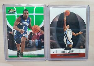 2005 Finest #163 KYLE LOWRY /129 Green REFRACTOR ROOKIE w/ 2006 Finest #58 RC 