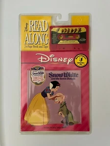 Disney's Read Along Snow White & Seven Dwarfs Book & Tape 1992 Sealed New  - Picture 1 of 2
