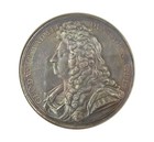 1702 PRINCE GEORGE & QUEEN ANNE 42mm SILVER MEDAL - NGC MS61