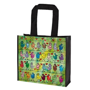 James Rizzi: Einkaufstasche / Tasche "BIRDS ON A LOVE WIRE" 37 x 12 x 33,5cm - Bild 1 von 1