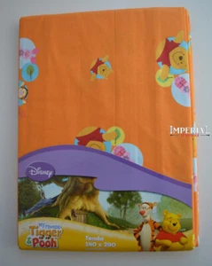 TELO WINNIE THE POOH CONFEZIONATA CON PASSANTI 140X290 ART. ID958 ARANCIONE - Bild 1 von 4