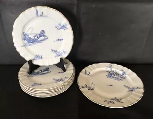 6 ASSIETTES À DESSERT + 1 ASSIETTE Bernardaud LIMOGES Modèle Marie ANTOINETTE - Imagen 1 de 20