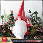Mini Santa Claus Holding Christmas Tree Statue Funny Lightweight Christmas Decor