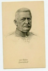 Postal de colección general Karl von Bülow militar alemán Primera Guerra Mundial - Imagen 1 de 1