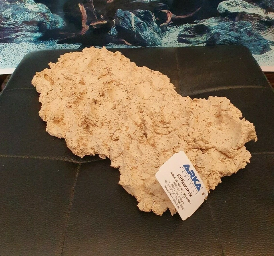 ARKA Riffplatte ca. 31x17x4 5cm - aus Riffkeramik für Meerwasser Aquarium TOP