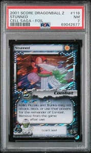 PSA 7 Limited Foil Stunned 2001 Cell Saga DBZ #116 Dragon Ball Z NM Score TCG - Picture 1 of 2