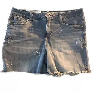 Seven7 Weekend Bermuda Shorts Women’s Size 12 Frayed Hem 5 Inch Inseam NWT - Picture 1 of 8