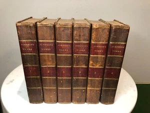 1825 The Works of Samuel Johnson, Leather Bound 1-6 Volume Complete Set - Bild 1 von 7