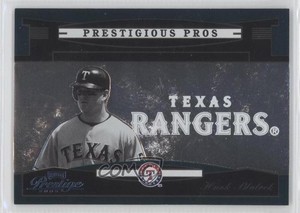 2005 Playoff Prestige Prestigious Pros Green /350 Hank Blalock #PP-9