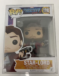 FUNKO POP VINYL - STAR-LORD #198 GUARDIANS OF THE GALAXY 2 (IN POP PROTECTOR)