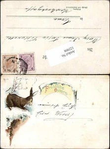 122908,Ostern Osterhase Hase Litho 1900 - Picture 1 of 1