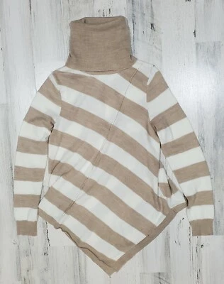 New York Company Striped Turtleneck Sweater Womens XS Pullover Point Cozy  - Image 1 of 4