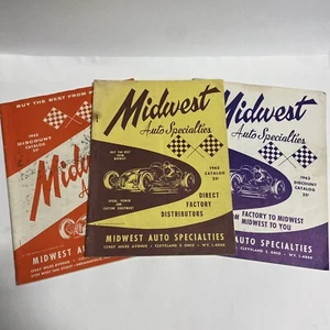 MIDWEST AUTO SPECIALTIES Vintage Speed Catalogs Racing Drag Racing SCTA SET of 3 - Picture 1 of 6