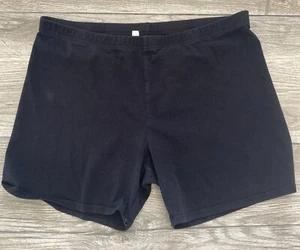 TG Total Girl Black Shorts Light Weight  Elastic Waist  Plus Size  XL 18 1/2 - Picture 1 of 5