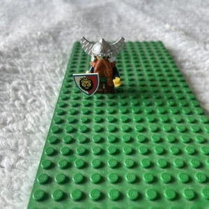Lego Dwarf Minifigure Orange Beard Silver Helmet Castle Fantasy Era 852293 - Bild 1 von 5