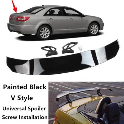 Universal Fit For Lincoln MKZ 07-09 Sedan Racing Style Trunk Lid Spoiler Wing Foto 1 de 4