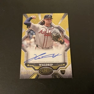 2025 Topps Tier One BOA-HW Hurston Waldrep Rookie Break Out Auto /299 Braves - Picture 1 of 2