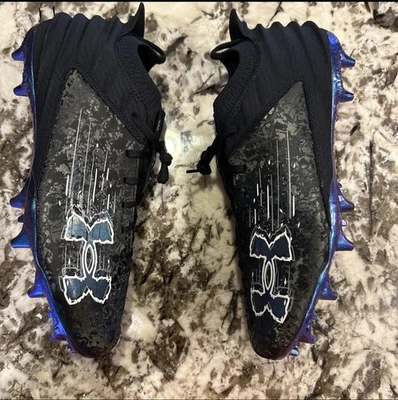 Under Armour Blur Smoke Suede 2.0 Football Cleats Mens Size 12.5 3027978 001 - Image 1 of 4