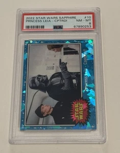 2022 Topps Star Wars Sapphire #10 Princess Leia-Captured! PSA 8 - Picture 1 of 2