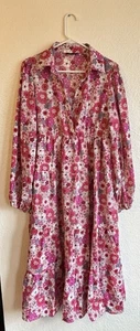 Dokotoo Maxi Abito Floreale Gonna a Livelli Impero Vita Boho - Foto 1 di 12