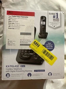 Panasonic KX-TGL432B DECT 6.0 2-Handset Cordless Phone (Open Box) - Picture 1 of 9