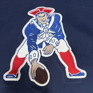 Nike Patriots Therma-Fit Hoodie XL Pat Patriot NFL On Field Retro Logo Navy Blue - Picture 1 of 13